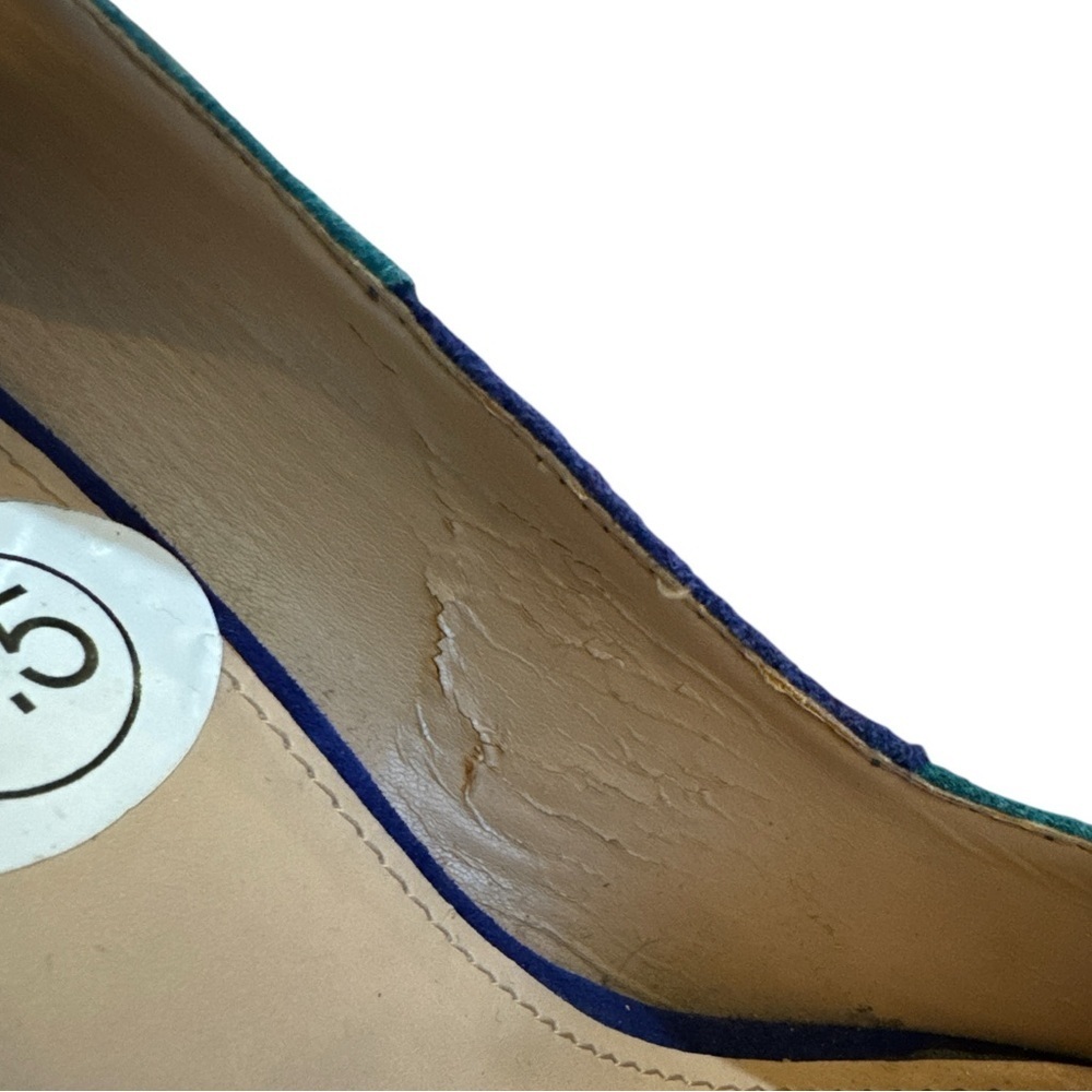 DV Dolce Vita Blue Turquoise Colorblock Platform Pumps Size 8.5 - Picture 9 of 11
